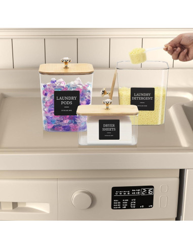 Organizadores de Lavandería GlintGath - 3 Contenedores 1.17kg