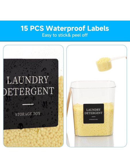 Organizadores de Lavandería GlintGath - 3 Contenedores 1.17kg