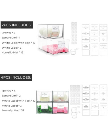 Organizadores de Almacenamiento Rolheit 2 Piezas para Lavadero