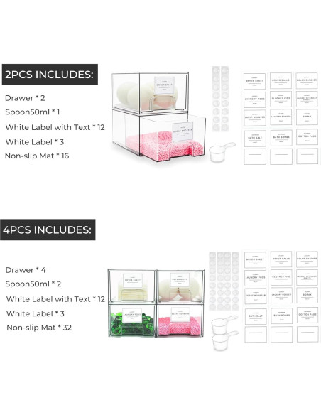 Organizadores de Almacenamiento Rolheit 2 Piezas para Lavadero