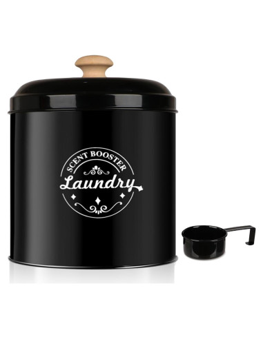 Contenedor Dispensador de Perlas Fragancia Lavandería SACREDAY Negro