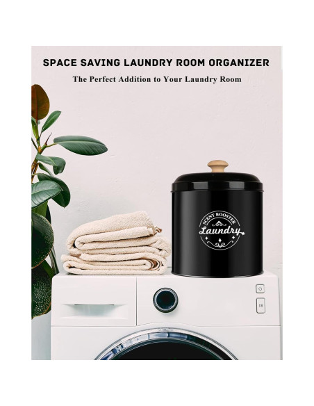 Contenedor Dispensador de Perlas Fragancia Lavandería SACREDAY Negro