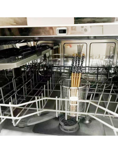 Cesta de Cubiertos para Lavavajillas TONZNYZYJ Acero Inoxidable 9.4x10.2cm