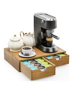 Organizador de K Cup iFaveorr de Madera de Pino - 30 Cápsulas