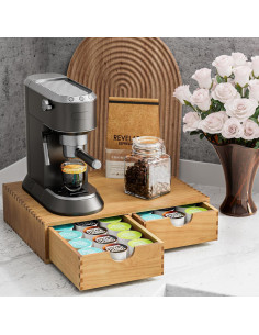 Organizador de K Cup iFaveorr de Madera de Pino - 30 Cápsulas 2