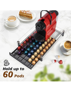 Soporte para Cápsulas de Café RECAPS - Organizador Negro para 60 Cápsulas Nespresso Original 2