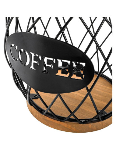 Soporte redondo para cápsulas de café WRINGKIT con tapa