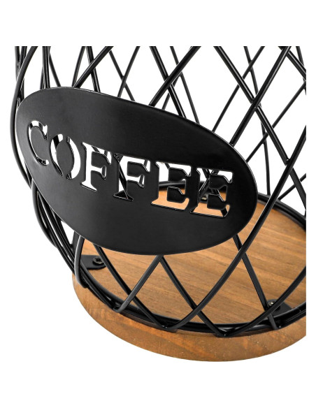 Soporte redondo para cápsulas de café WRINGKIT con tapa