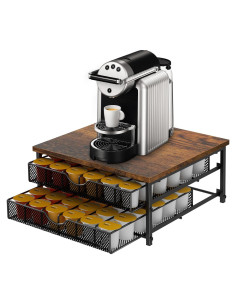 Soporte Organizador para 72 Cápsulas de Café BTY - Negro