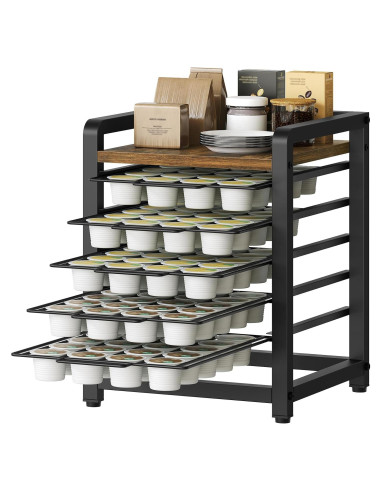 Soporte Organizador de Cápsulas de Café YATINEY 5 Niveles 100 K-Cups