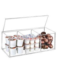 Soporte de Cápsulas de Café Acrílico BEYGORM 24 Kcup Transparente