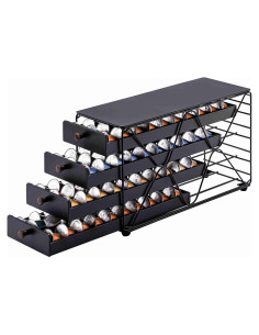 Cajón Organizador de Cápsulas de Café ZCDCP 4 Niveles 120 Cápsulas
