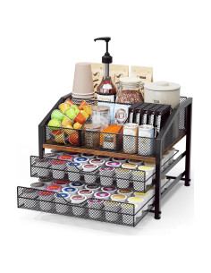 Organizador de Bar de Café Homsorout - Estación de Encimera