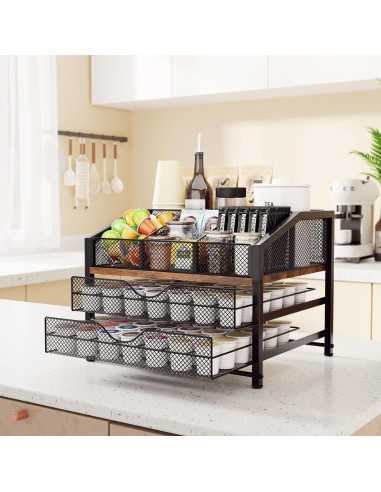 Organizador de Bar de Café Homsorout - Estación de Encimera