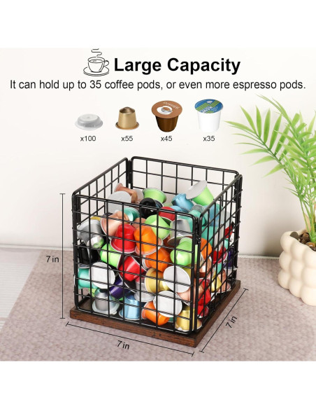 Soporte Organizador de Cápsulas de Café CAPHONT 35 Unidades