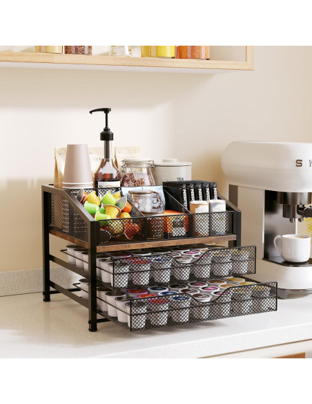 Organizador de Bar de Café Homsorout - Estación de Encimera Organizador de Bar de Café Homsorout - Estación de Encimera