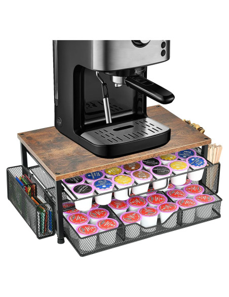 Organizador de K Cup Spacrea con 2 Cajones Deslizantes