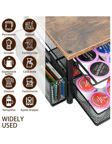Organizador de K Cup Spacrea con 2 Cajones Deslizantes
