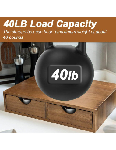 Caja de Almacenamiento de Cápsulas de Café de Madera Yeahjiae - 30 Cápsulas