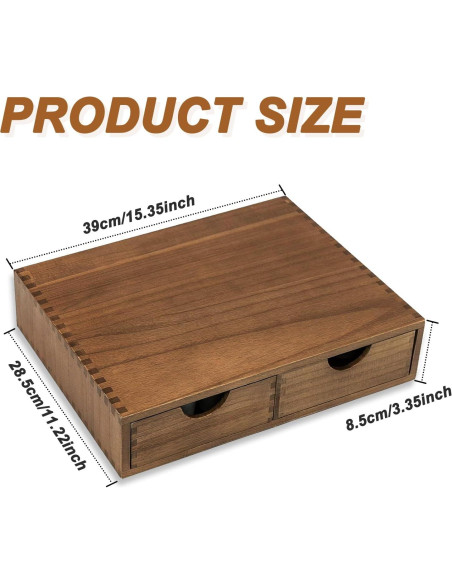 Caja de Almacenamiento de Cápsulas de Café de Madera Yeahjiae - 30 Cápsulas