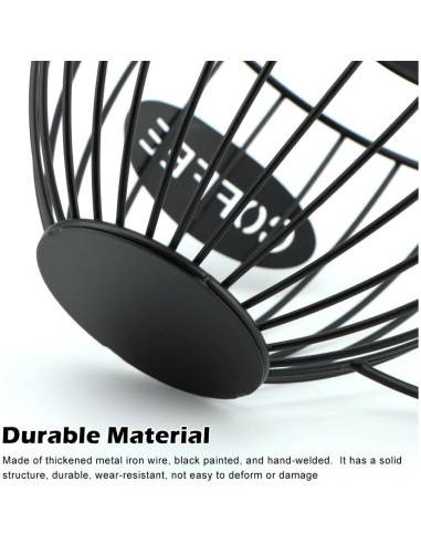 Soporte para Cápsulas de Café QWLWBU Negro 16x7.5x14cm