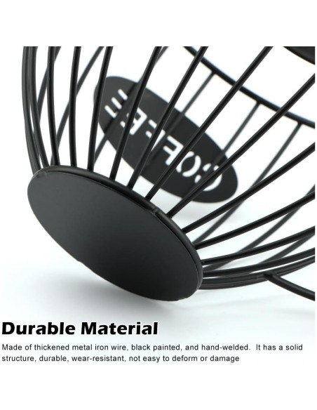 Soporte para Cápsulas de Café QWLWBU Negro 16x7.5x14cm