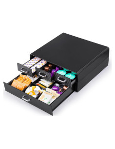 Organizador de Cápsulas de Café SZQINJI 72/96 Cápsulas 4 Cajones
