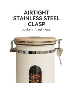 Contenedor de Café Veken 622 g Acero Inoxidable Hermético 2