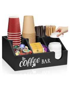 Organizador de Bar de Café Uipame - Soporte de Cápsulas y Tazas
