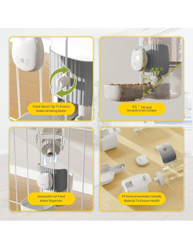 Comedero Automático y Dispensador de Agua SUPERPAWS para Conejos