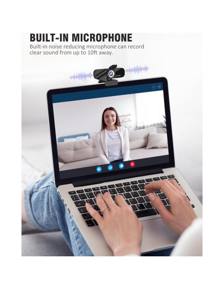Cámara Web Full HD 1080p Gohero con Micrófono y Trípode