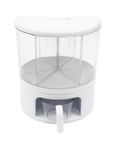 Dispensador de Granos Rotatorio 360 POIOKLJRE 11kg Blanco