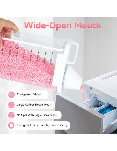 Dispensador de Detergente para Ropa Tokokimo - 2 Paquetes, 1.53L