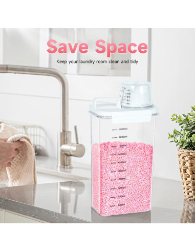 Dispensador de Detergente para Ropa Tokokimo - 2 Paquetes, 1.53L