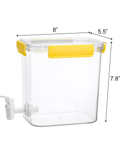 Dispensador de Bebidas de Plástico Elsjoy 2 Pack 3.5L 2