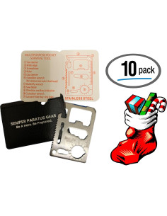 Tarjeta Multitool 14 en 1 Semper Paratus Gear - Kit Supervivencia 2