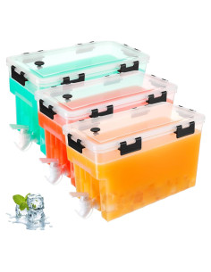 Dispensador de Bebidas Zhehao 5.7L con Grifo y Tapa - 3 Piezas