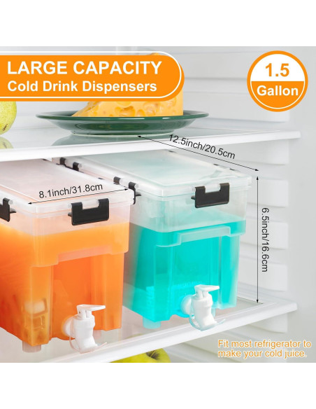 Dispensador de Bebidas Zhehao 5.7L con Grifo y Tapa - 3 Piezas