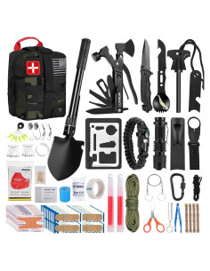 Kit de Supervivencia LUXMOM 142 Piezas con Primeros Auxilios