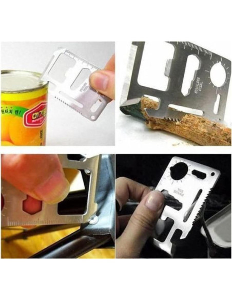 Tarjeta Multitool 14 en 1 Semper Paratus Gear - Kit Supervivencia