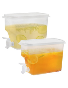 Dispensador de Bebidas Jucoan 2 Pack 3.4L con Grifo a Prueba de Fugas