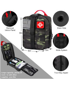 Kit de Supervivencia LUXMOM 142 Piezas con Primeros Auxilios 2