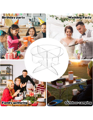 Soporte para Dispensador de Bebidas Acrílico KKONHII 19x19x11 cm