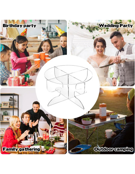 Soporte para Dispensador de Bebidas Acrílico KKONHII 19x19x11 cm