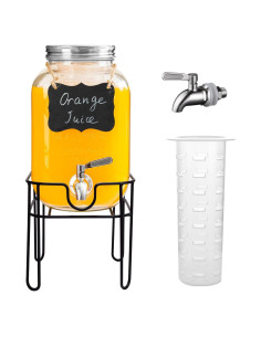 Dispensador de Bebidas de Vidrio Einfache 4.54L con Grifo Inoxidable