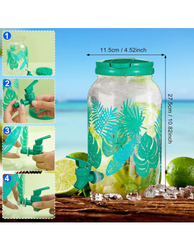 Dispensador de Bebidas de Plástico Norme 2 Pcs 3.78L con Grifo