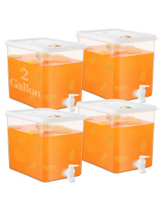 Dispensador de Bebidas Domensi 4 Pack 7.57L con Grifo y Filtro
