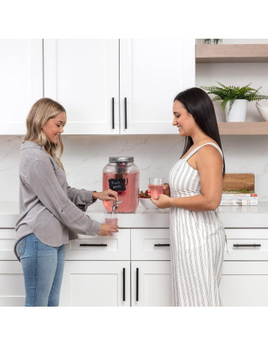 Dispensador de Agua de Vidrio Le'raze 3.8L con Grifo Acero Inoxidable