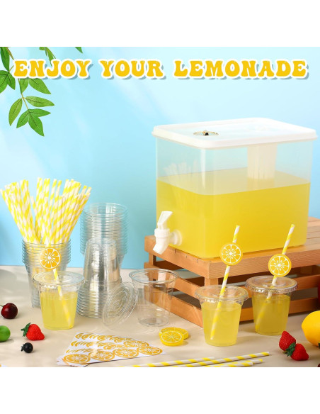 Dispensador de Bebidas Mumufy 8.8L con 50 Vasos y Popotes