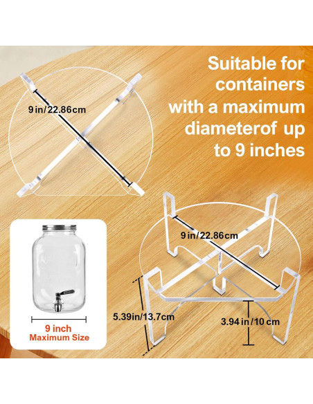 Dispensador de Bebidas Acrílico BESHIGH 23 cm para Agua y Jugo